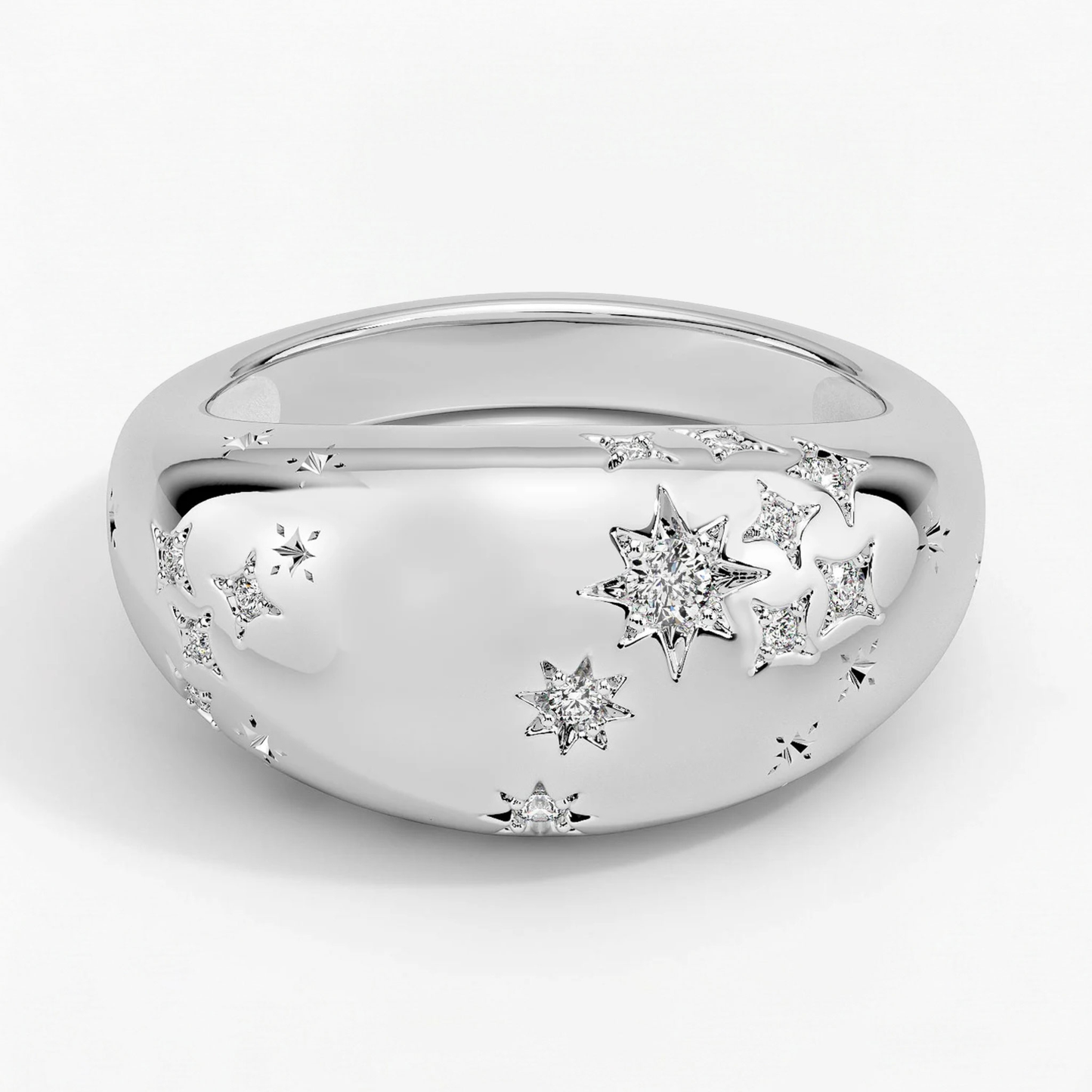 Scorpio Zodiac Constellation Diamond Ring