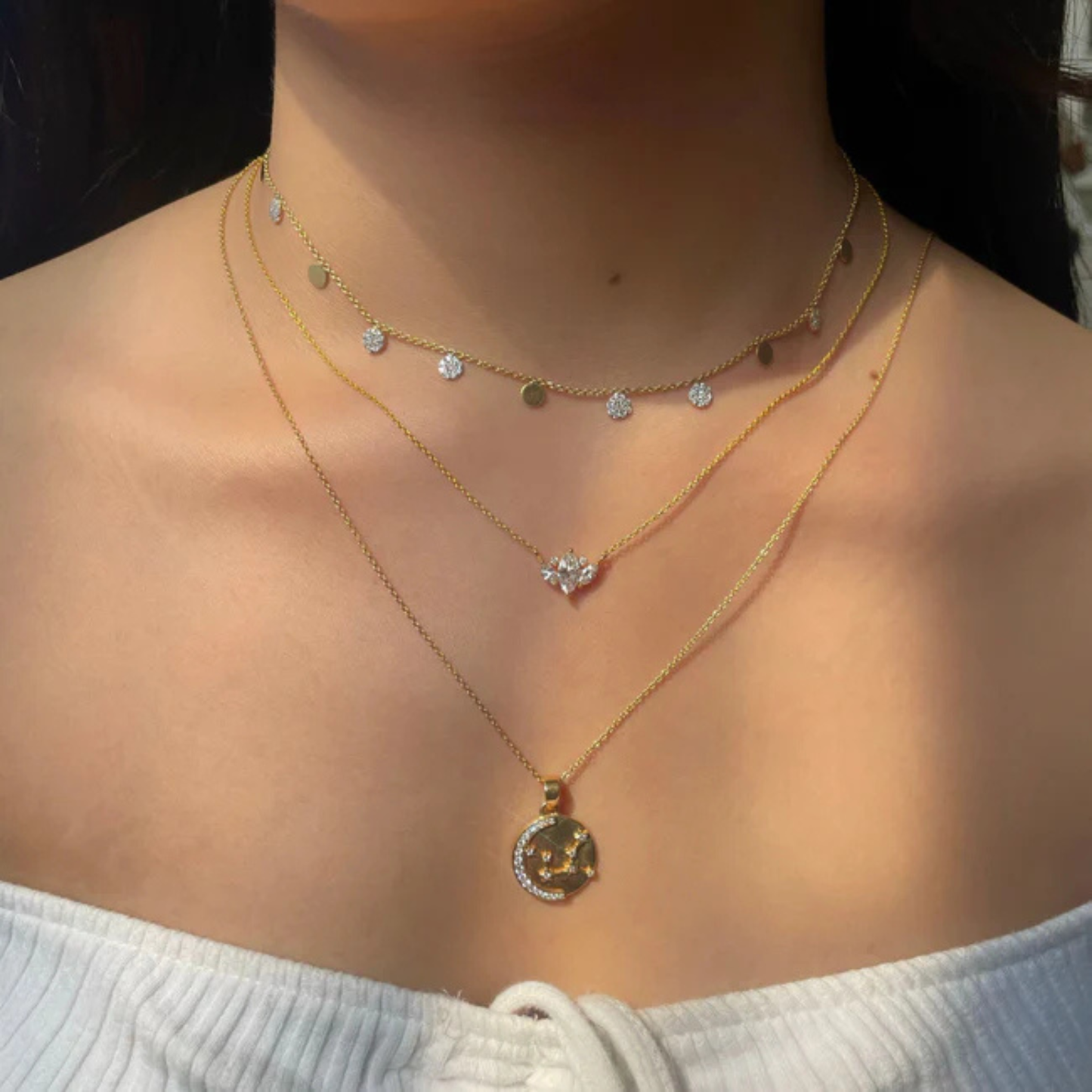 Virgo Zodiac Star Sign Coin Necklace
