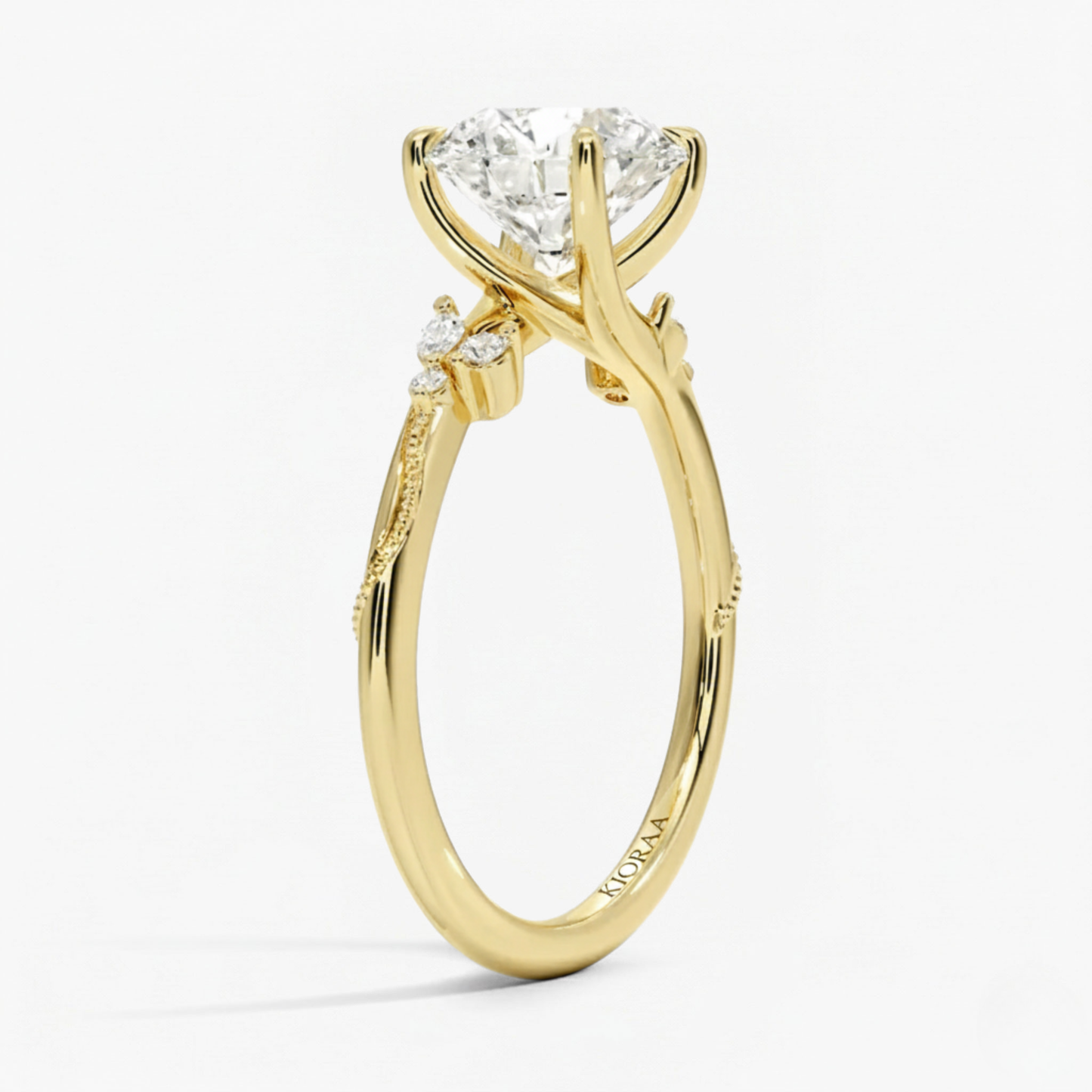 Round Shape Vintage  Engagement Ring