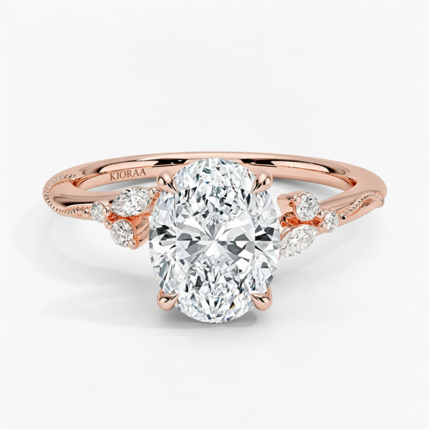 Oval Shape Vintage  Engagement Ring