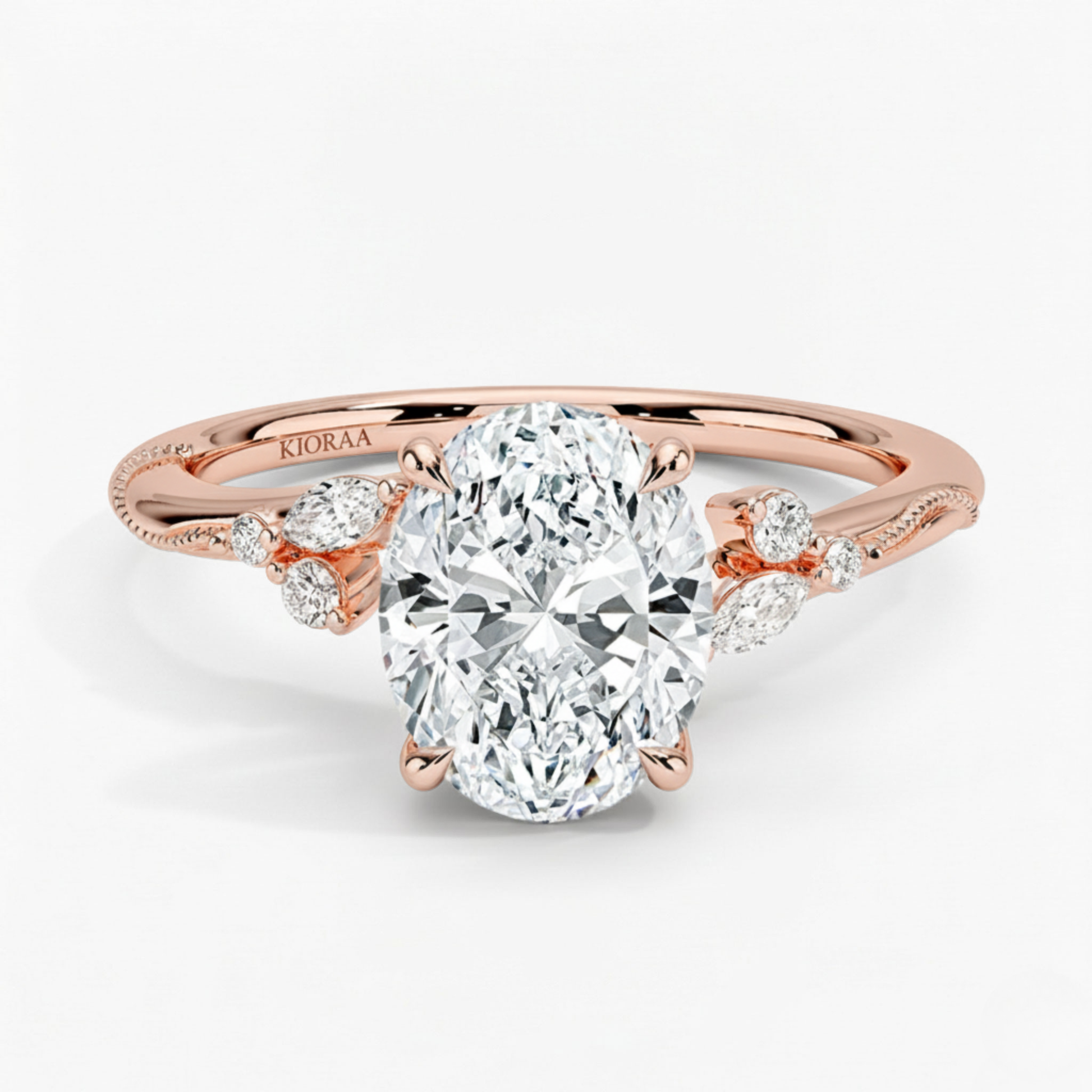 Oval Shape Vintage  Engagement Ring