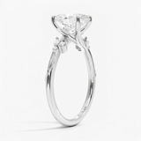 Oval Shape Vintage  Engagement Ring, thumbnail 8