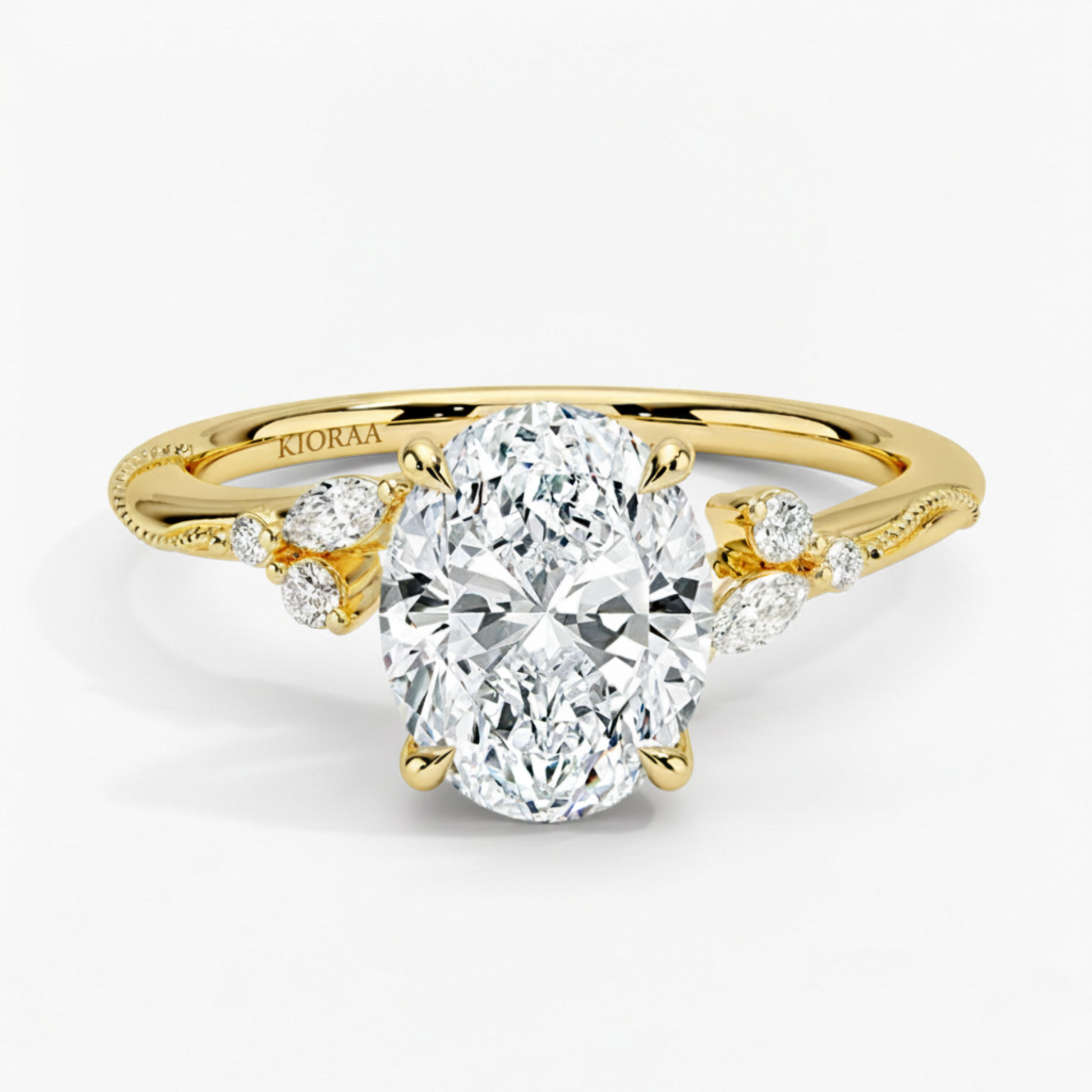 Oval Shape Vintage  Engagement Ring