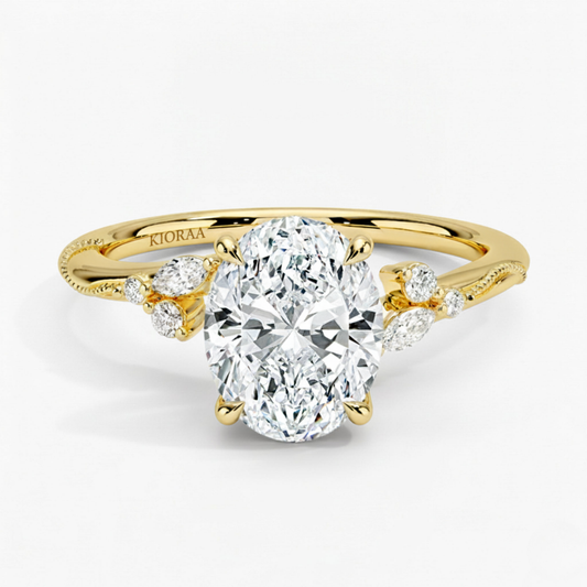 Oval Shape Vintage  Engagement Ring