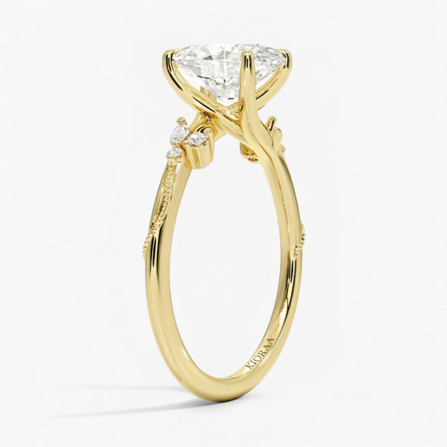 Oval Shape Vintage  Engagement Ring