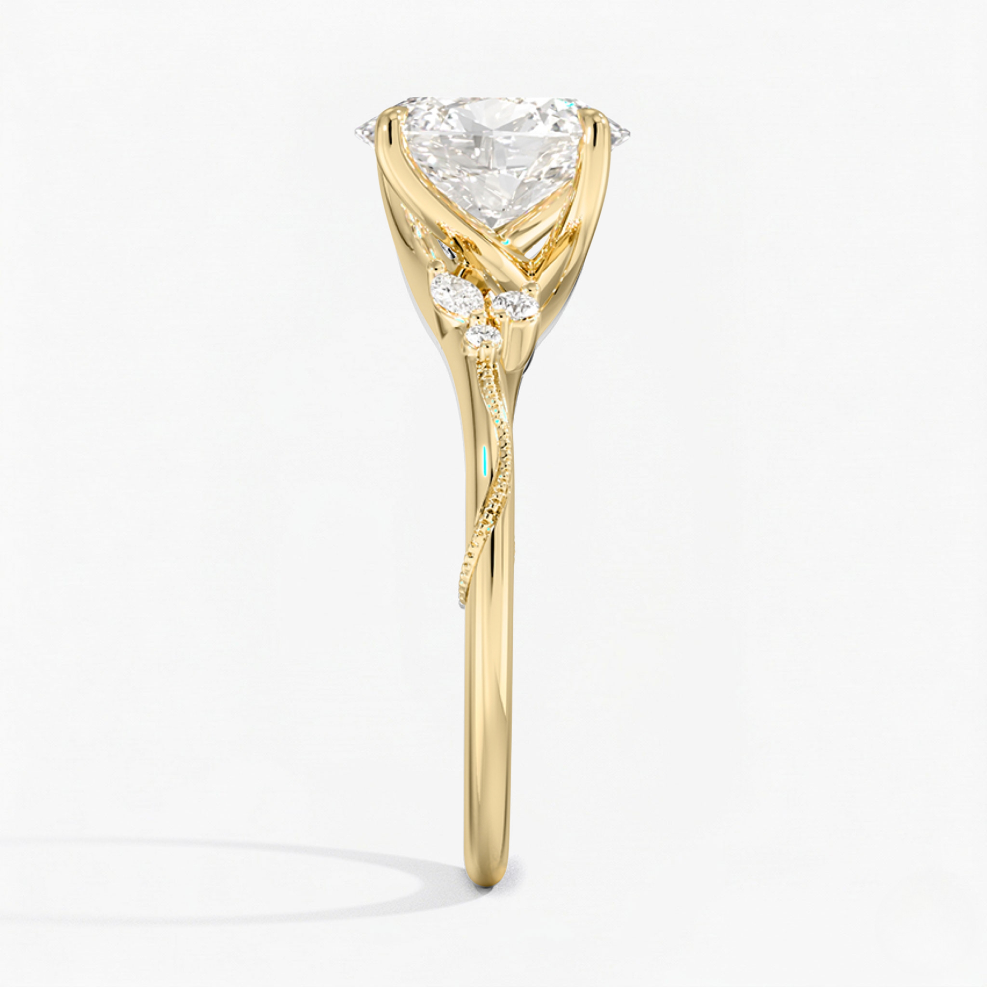 Oval Shape Vintage  Engagement Ring
