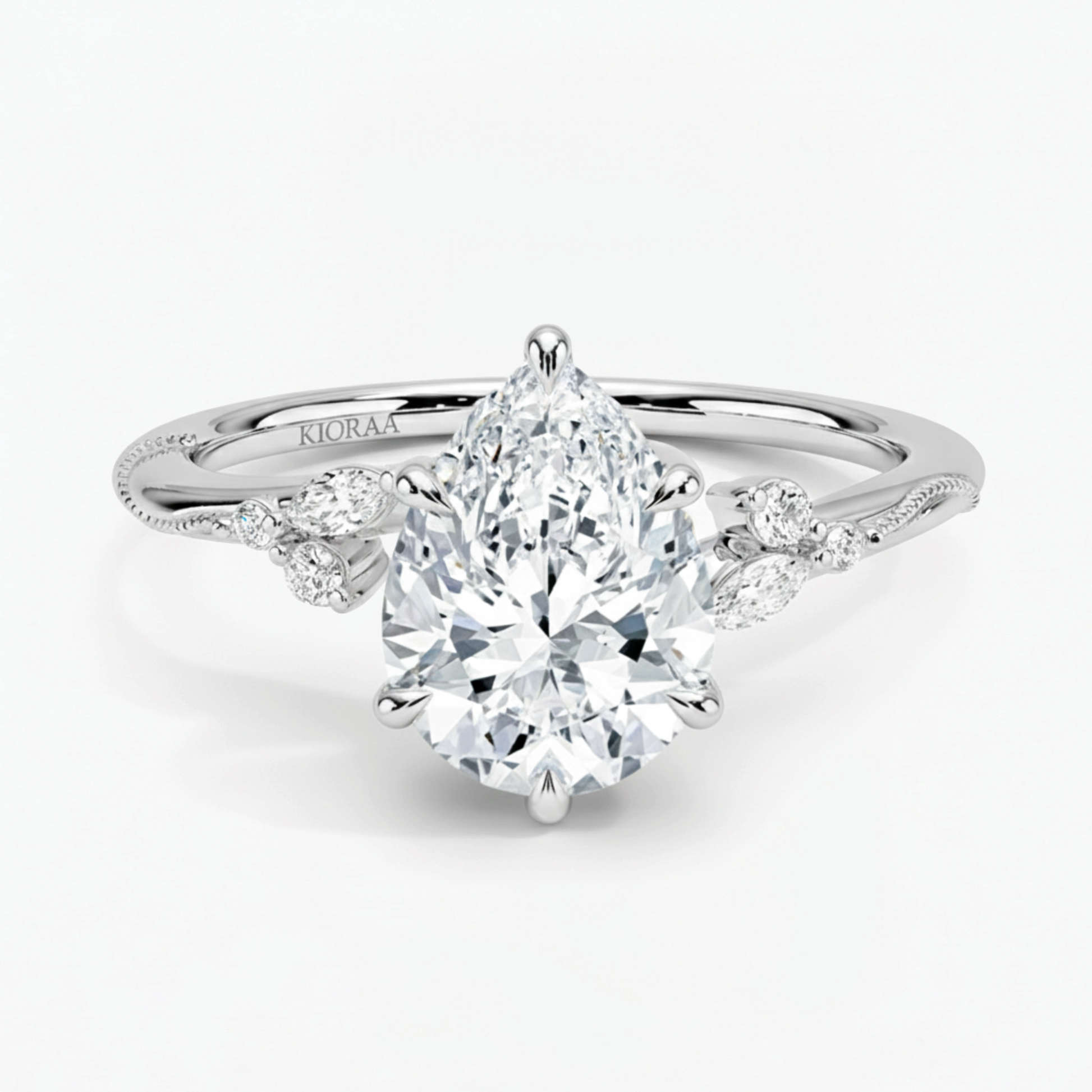 Pear Shape Vintage  Engagement Ring