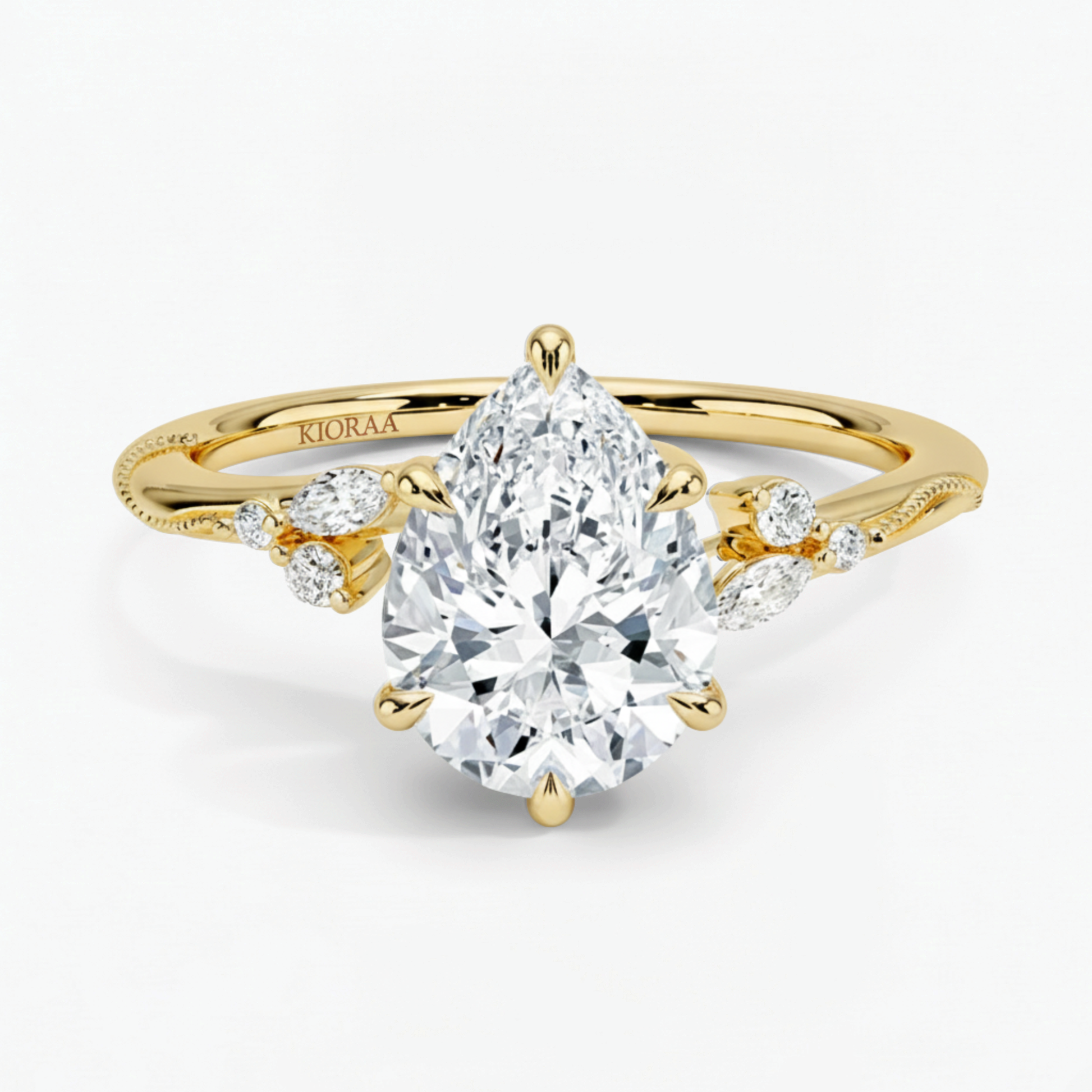 Pear Shape Vintage  Engagement Ring