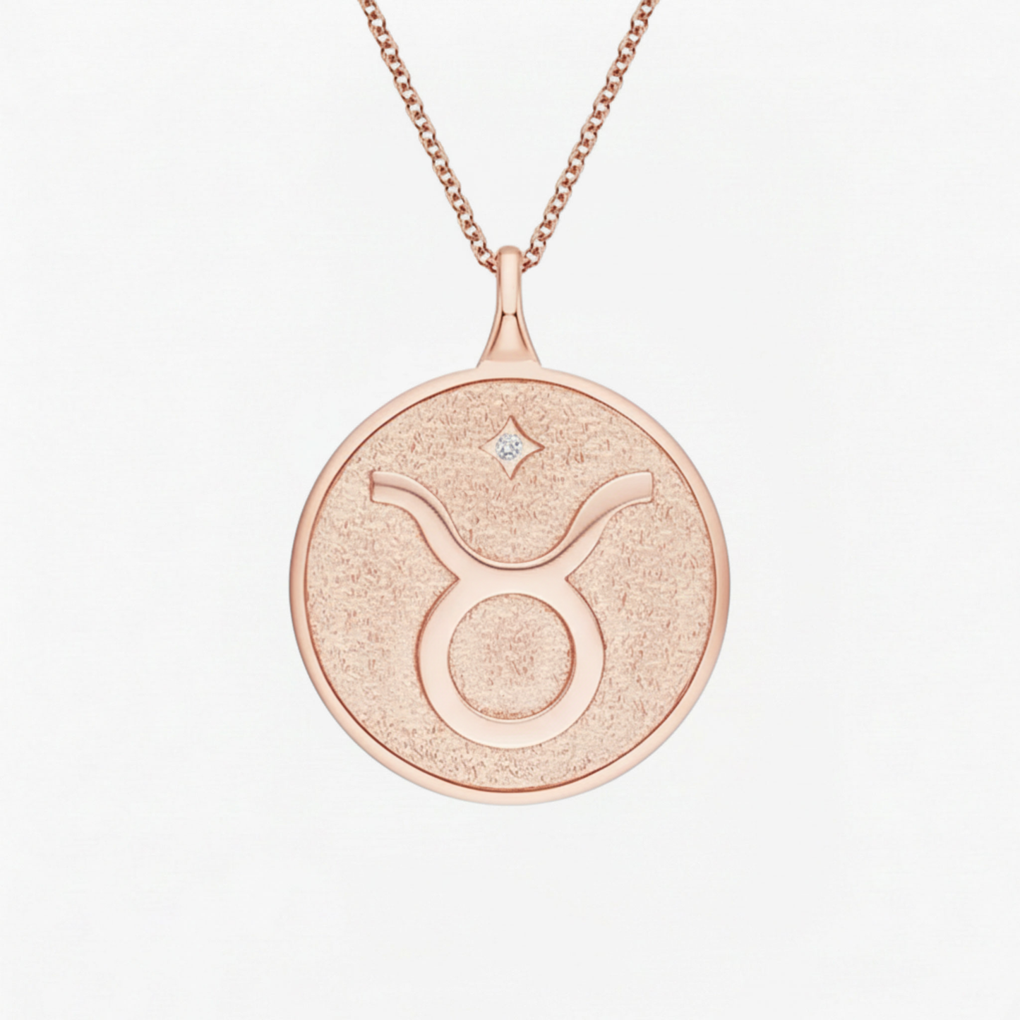 Taurus Zodiac Lab Diamond Necklace