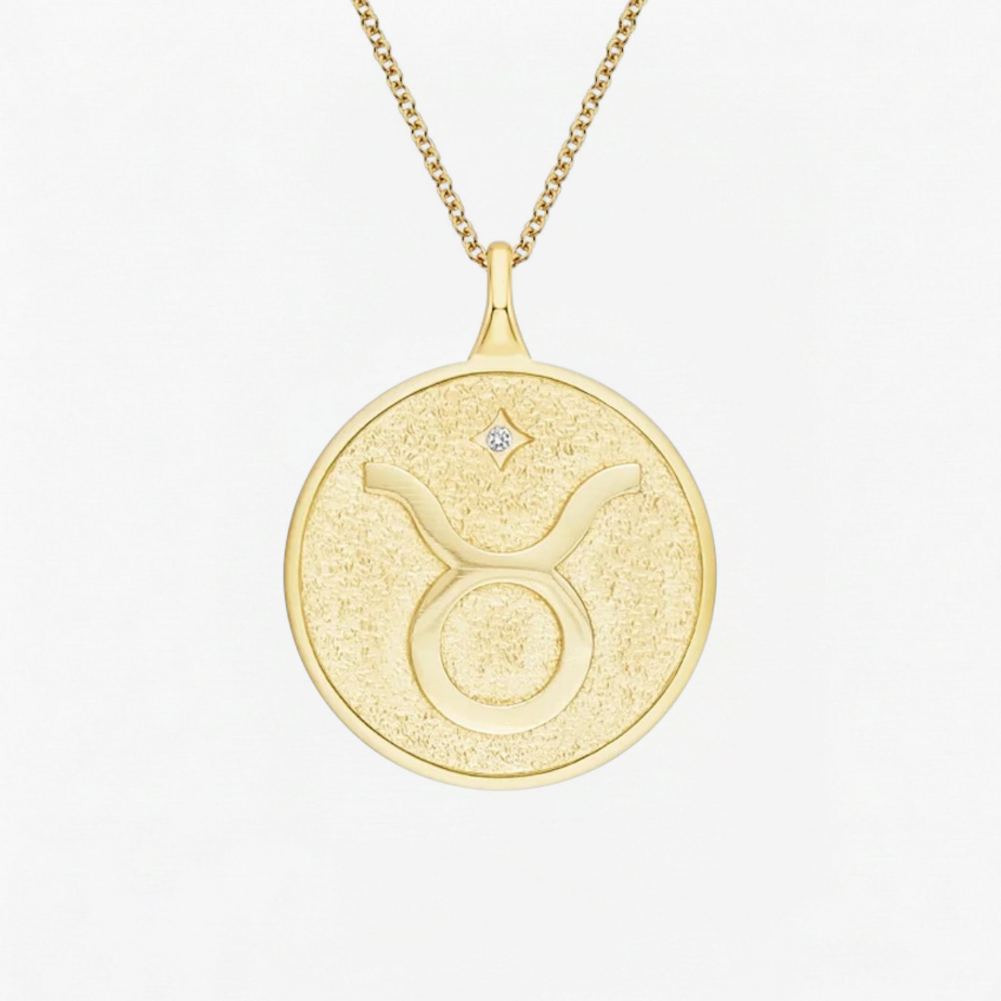 Taurus Zodiac Lab Diamond Necklace