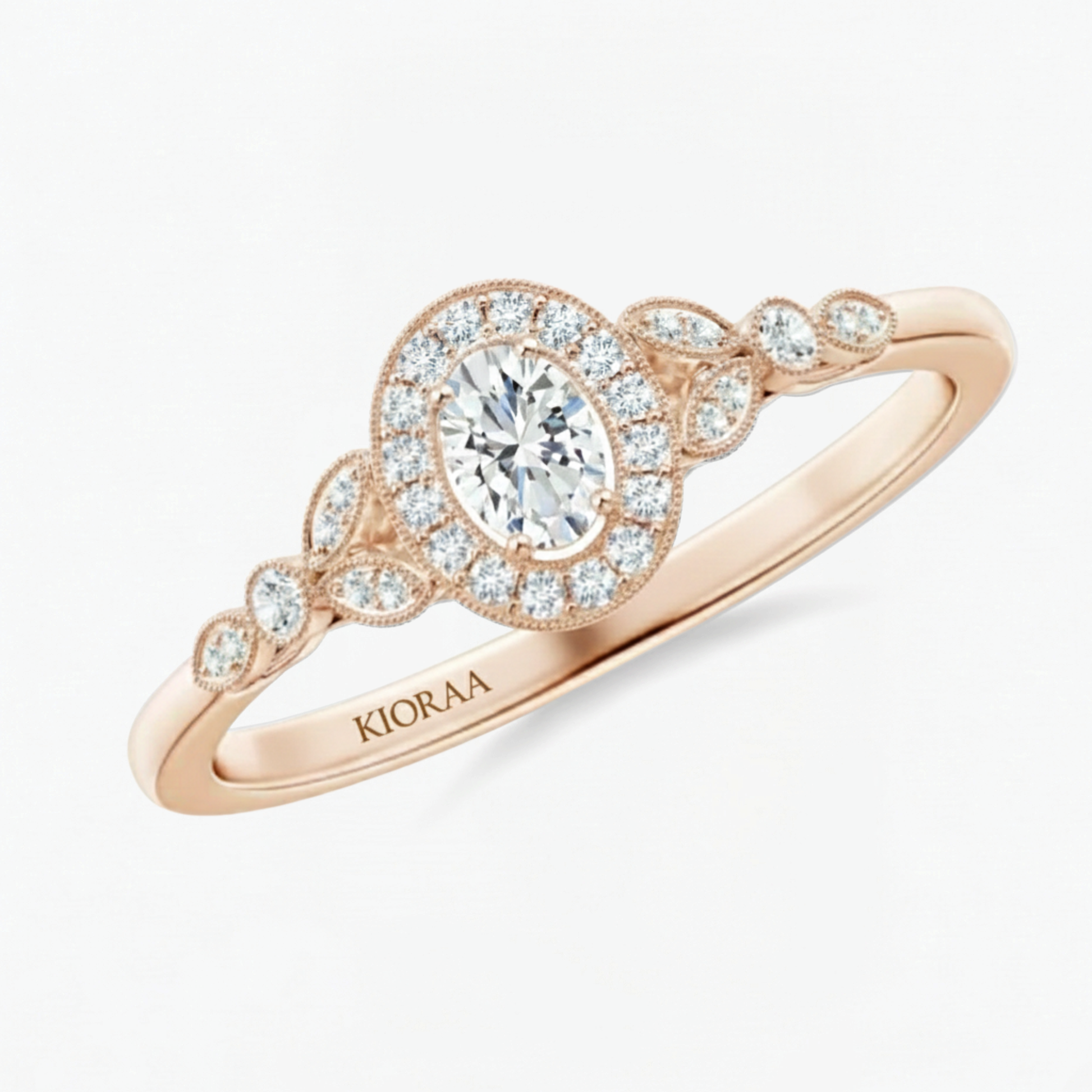 Vintage Halo Engagement Ring
