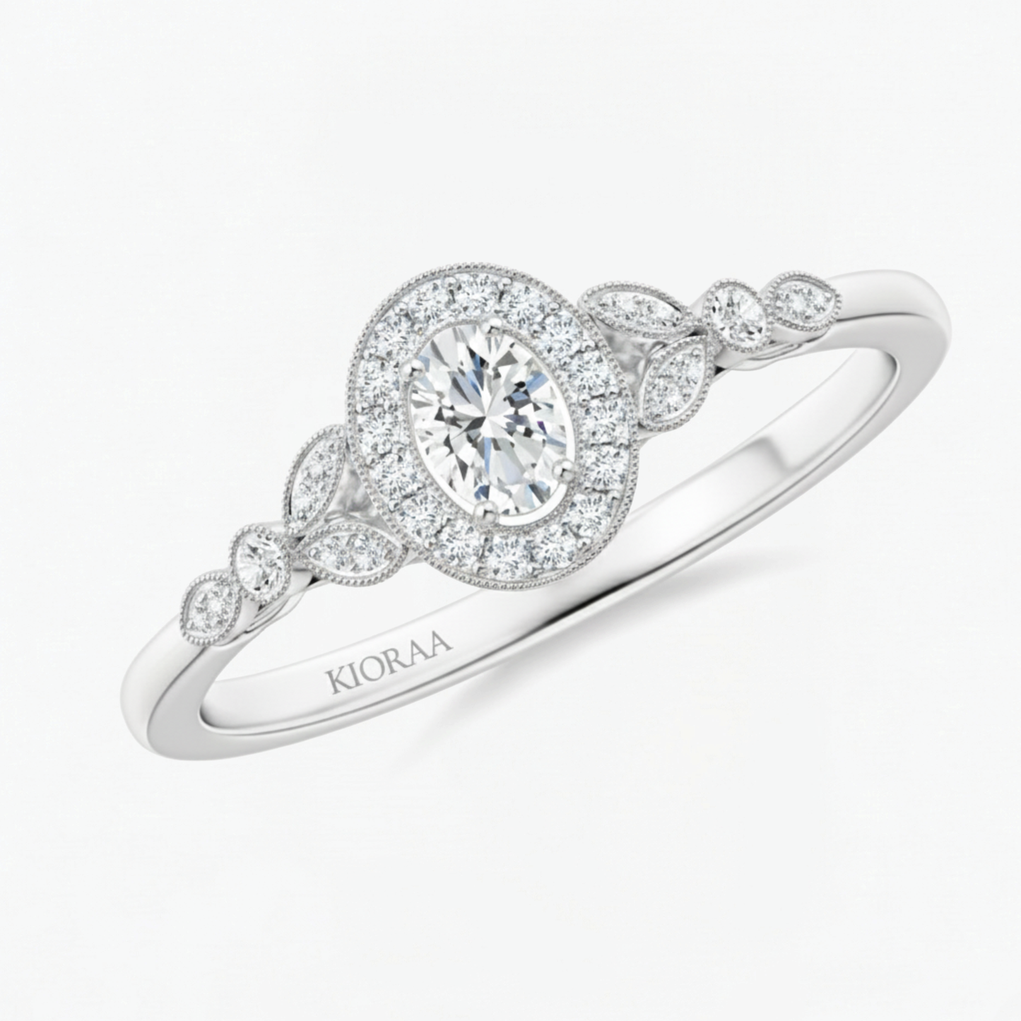 Vintage Halo Engagement Ring