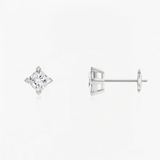 Classic V Prong Lab Diamond Studs, thumbnail 7