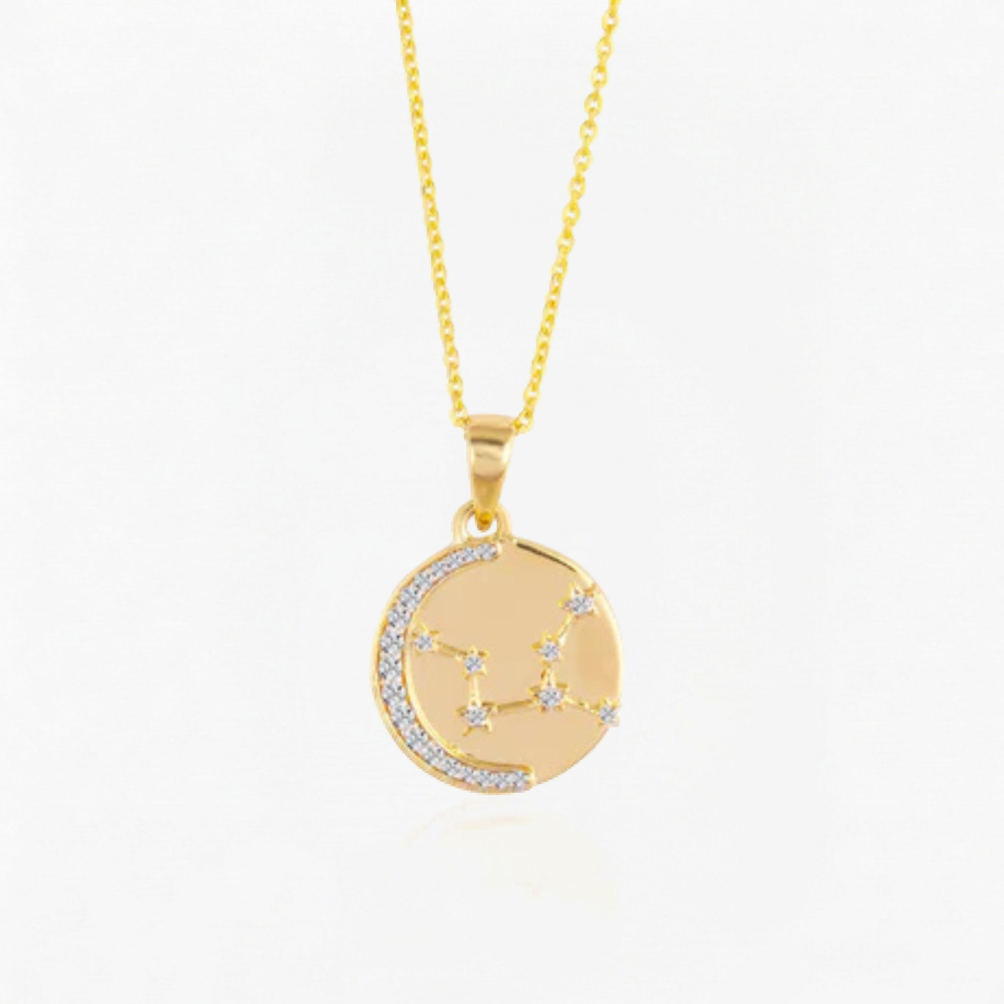 Virgo Zodiac Star Sign Coin Necklace