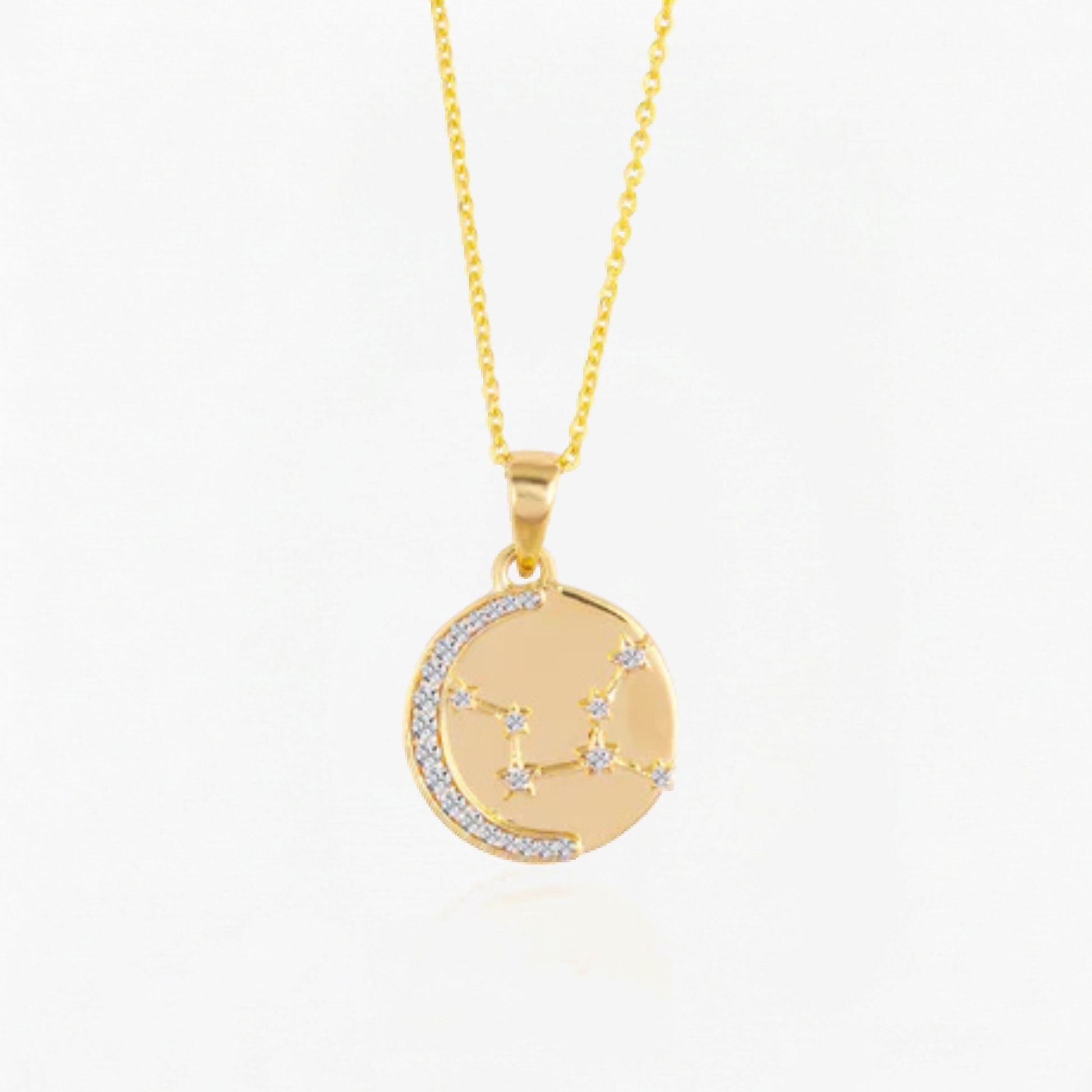 Virgo Zodiac Star Sign Coin Necklace