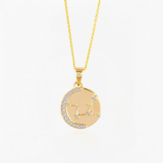 Virgo Zodiac Star Sign Coin Necklace