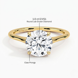 Brilliant Round Solitaire Engagement Ring, thumbnail 13