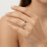 Round Diamond Bubble Solitaire Engagement Ring, thumbnail 11