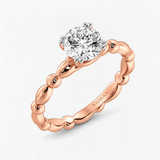 Round Diamond Bubble Solitaire Engagement Ring, thumbnail 8