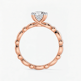 Round Diamond Bubble Solitaire Engagement Ring, thumbnail 9