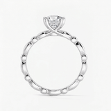 Round Diamond Bubble Solitaire Engagement Ring, thumbnail 6