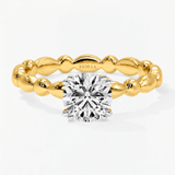 Round Diamond Bubble Solitaire Engagement Ring, thumbnail 1