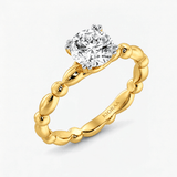 Round Diamond Bubble Solitaire Engagement Ring, thumbnail 2