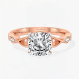 Cushion Diamond Crown of Light Engagement Ring, thumbnail 3