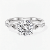 Cushion Diamond Crown of Light Engagement Ring, thumbnail 5