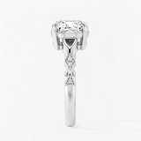 Cushion Diamond Crown of Light Engagement Ring, thumbnail 7