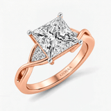 Princess Diamond Infinite Grace Solitaire Engagement Ring, thumbnail 8