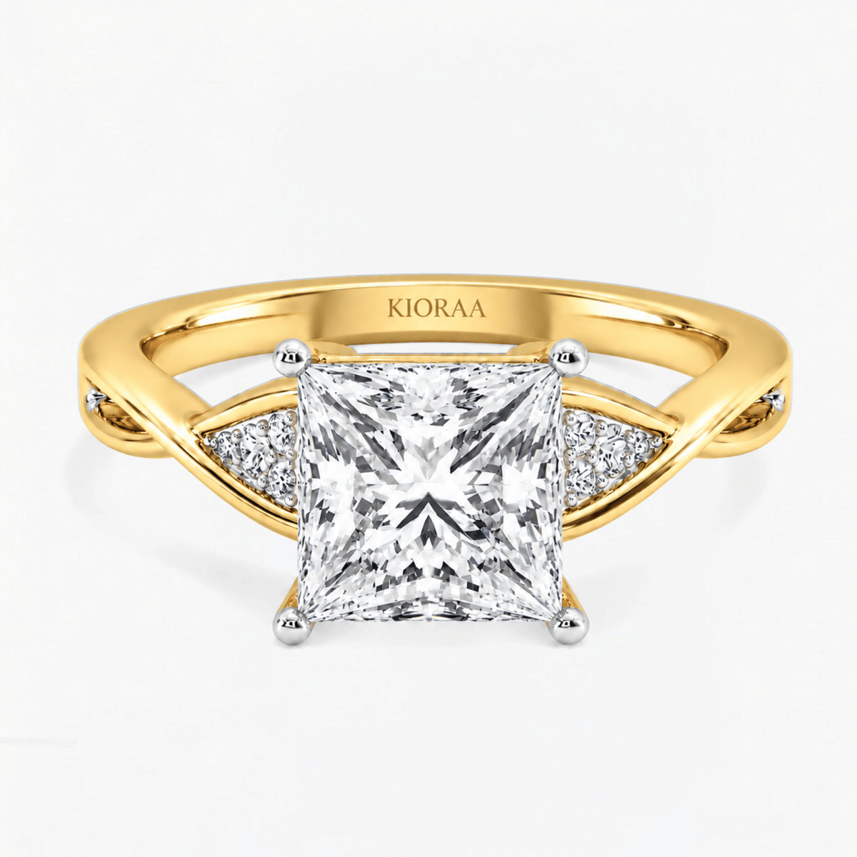 Princess Diamond Infinite Grace Solitaire Engagement Ring