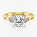 Princess Diamond Infinite Grace Solitaire Engagement Ring, thumbnail 1