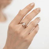Round Diamond Radiant Swirl Solitaire Engagement Ring, thumbnail 11