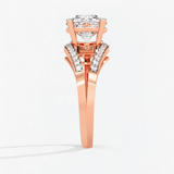 Round Diamond Radiant Veil Engagement Ring, thumbnail 8