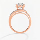 Round Diamond Radiant Veil Engagement Ring, thumbnail 9