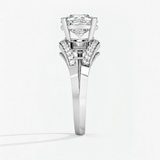 Round Diamond Radiant Veil Engagement Ring, thumbnail 6