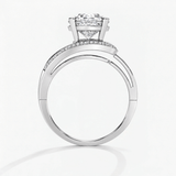 Round Diamond Radiant Veil Engagement Ring, thumbnail 7