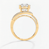 Round Diamond Radiant Veil Engagement Ring, thumbnail 3