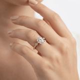 Starlight Oval Diamond Engagement Ring, thumbnail 11