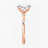 Starlight Oval Diamond Engagement Ring, thumbnail 9