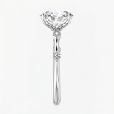 Starlight Oval Diamond Engagement Ring, thumbnail 6
