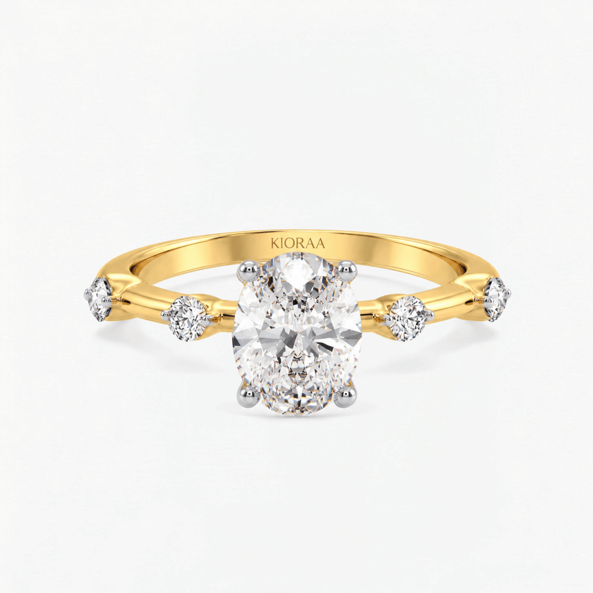 Starlight Oval Diamond Engagement Ring