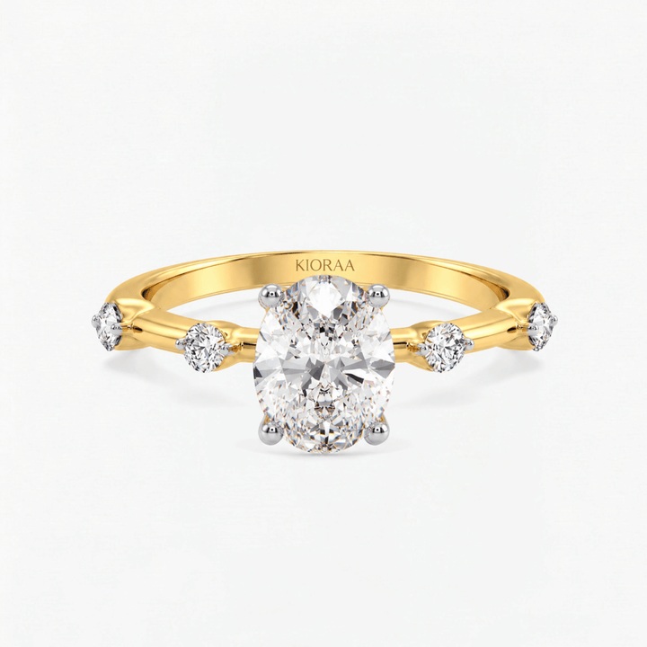 Starlight Oval Diamond Engagement Ring