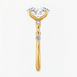 Starlight Oval Diamond Engagement Ring, thumbnail 3