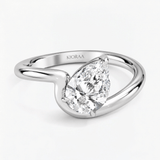 Pear Diamond Embrace Solitaire Ring, thumbnail 3