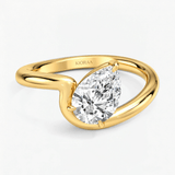 Pear Diamond Embrace Solitaire Ring, thumbnail 1