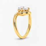 Pear Diamond Embrace Solitaire Ring, thumbnail 2