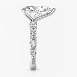 Pear Diamond Petals Solitaire Ring, thumbnail 6