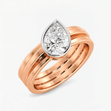 Pear Diamond Silhouette Bezel Solitaire Ring, thumbnail 8